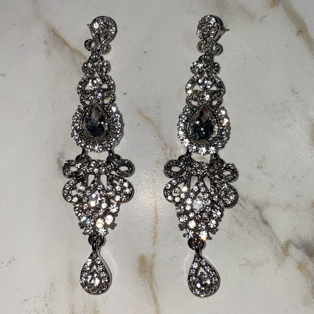 Crystal rhinestone earrings